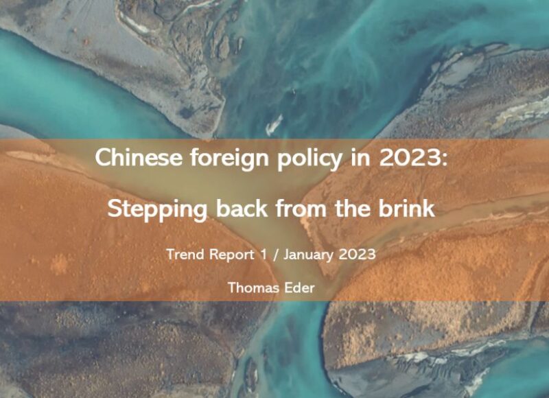 Chinese foreign policy in 2023:  Stepping back from the brink 